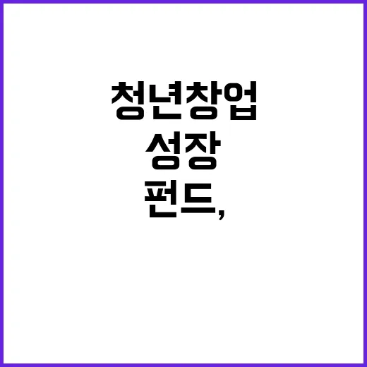 청년창업 성장펀드,…