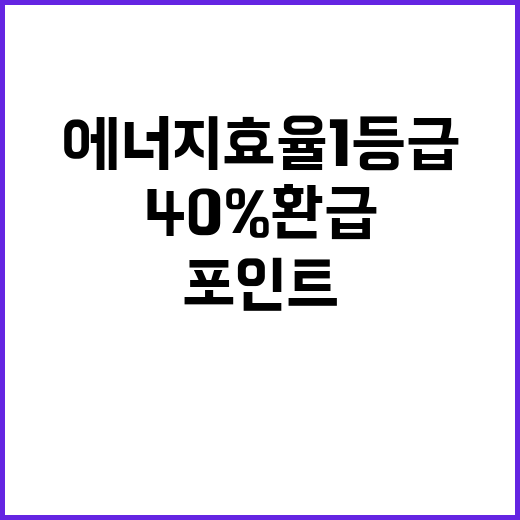 에너지 효율 1등급…