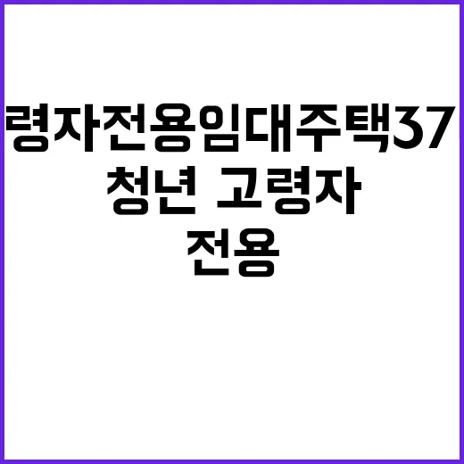 청년·고령자 전용 임대주택 3704가구 서울·세종 배정!