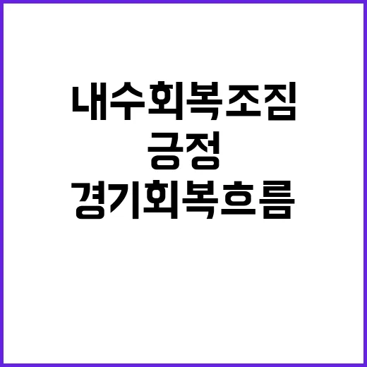 경기회복 흐름 소비…