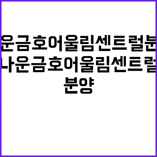 나운 금호어울림 센…