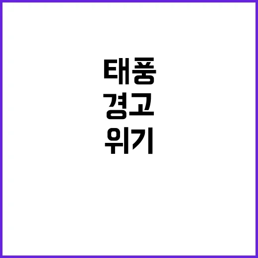 태풍 경고 종다리 …