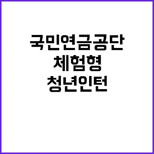 국민연금공단 청년인…