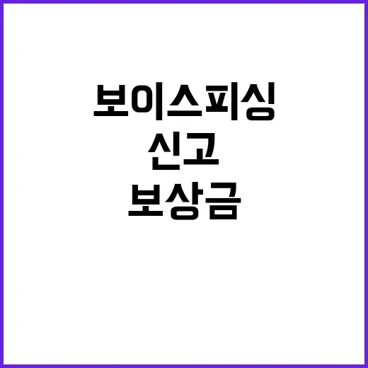 보이스피싱 검거보상…