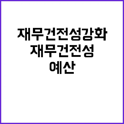 ICT예산 재무 건…