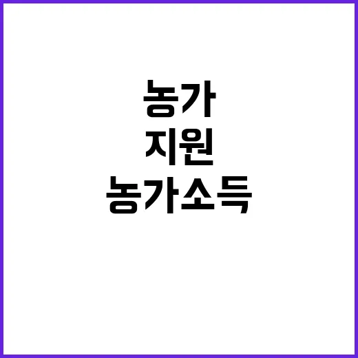 농가 소득격차 맞춤…