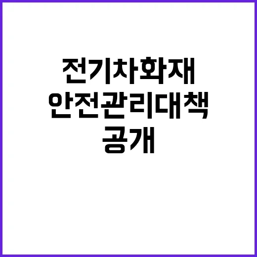 전기차 화재 조달청…