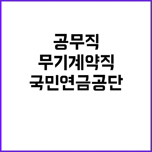 국민연금공단 2024년 하반기 공무직 공개채용