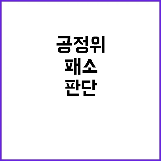 공정위 패소 감소 …