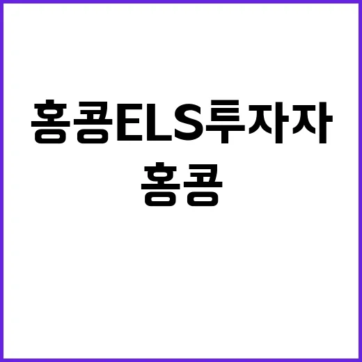 “금융위 홍콩 EL…