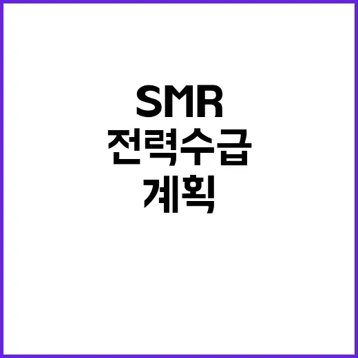 SMR 산업부의 전…