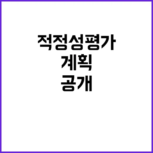 “적정성평가 일정 …