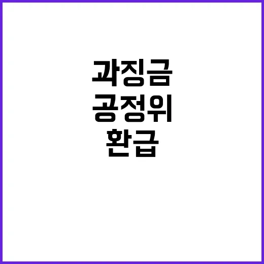 공정위 패소 불필요 과징금 환급 방지 노력!