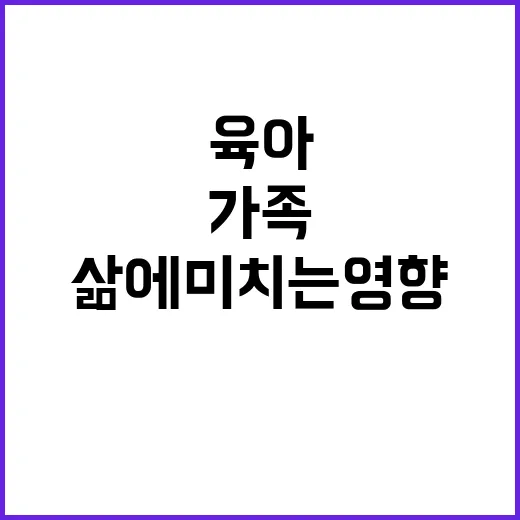 육아 변화 가족 삶…