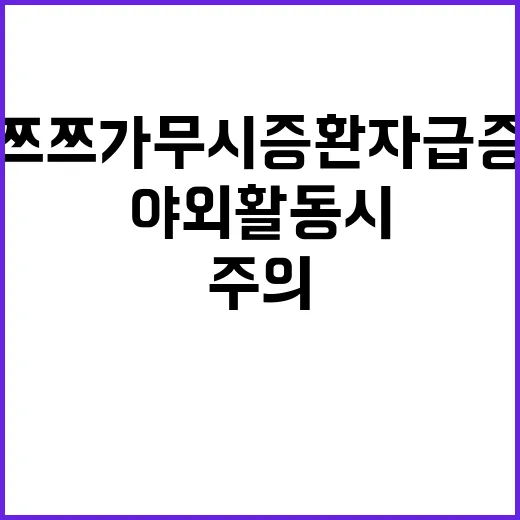 쯔쯔가무시증 환자 …