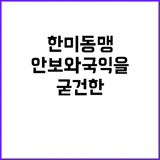 한미동맹 안보와 국…