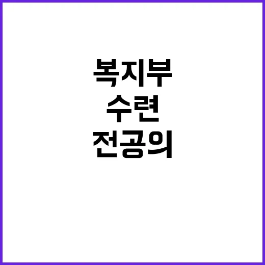 복지부 발표 사직 전공의 수련특례 결정 없었다!