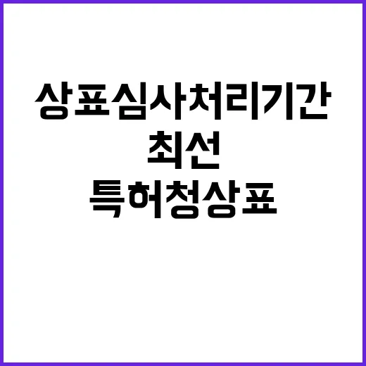 특허청 “상표심사 …