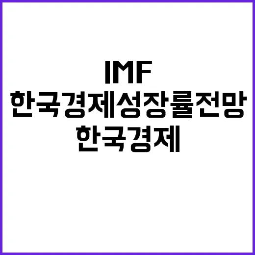 IMF 한국 경제 …