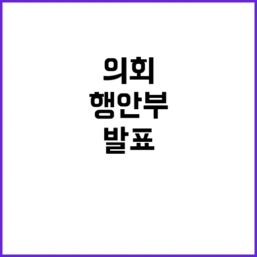 행안부 시·군·구 의회 감사 조항 삭제 발표!