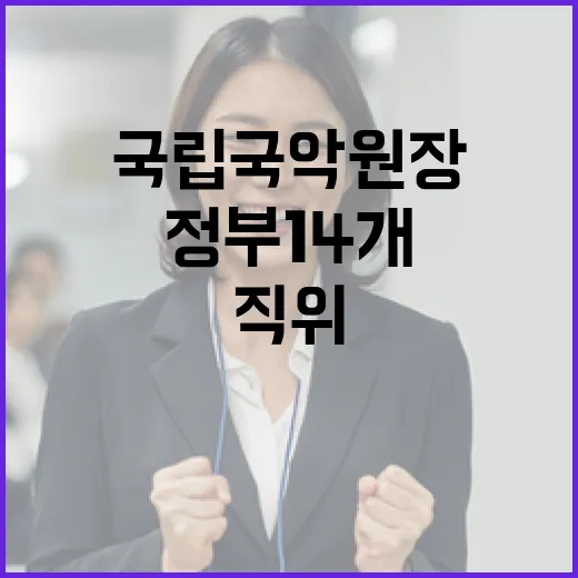 국립국악원장 정부 …