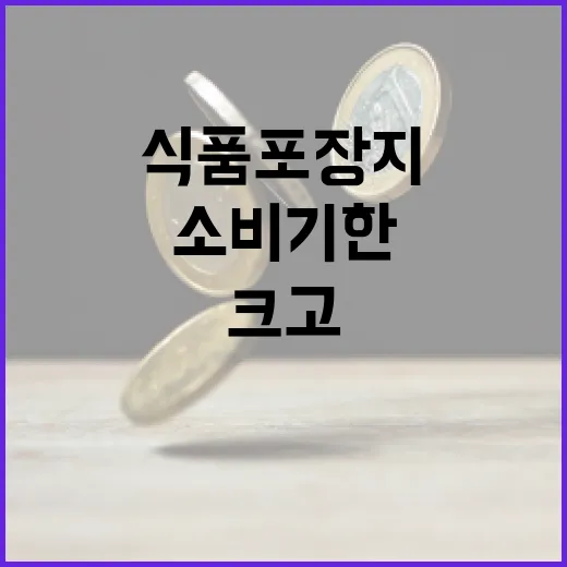 식품 포장지 소비기한 크고 눈에 띄게!