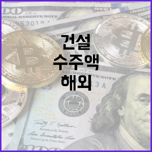 해외건설 수주액 다음주 발표 기대감 고조!