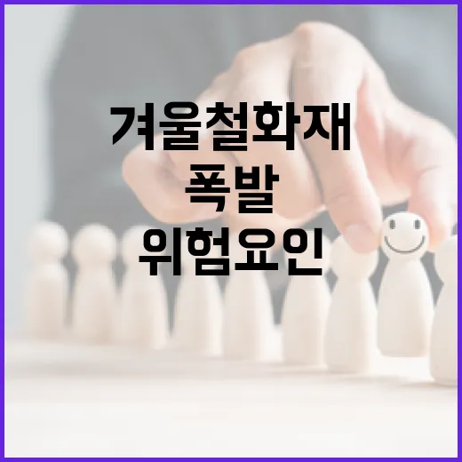 겨울철 화재·폭발 위험요인 집중 점검 착수!