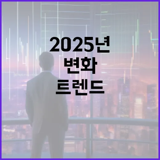 트렌드 2025년 사람들 기대하는 변화와 혁신!