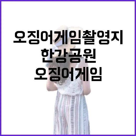 한국관광 100선 한강공원과 오징어게임 촬영지!