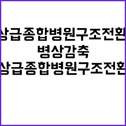 복지부 “빅5 중환…