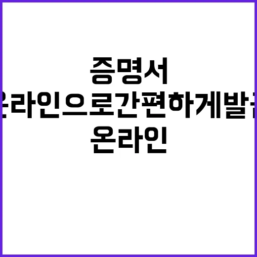 국방 증명서, 온라인으로 간편하게 발급 가능!