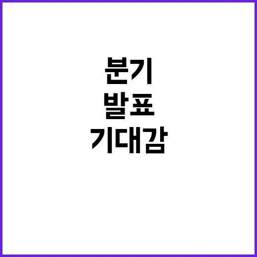 ‘현장밀착형 지원안’ 올해 3분기 발표, 기대감 고조!