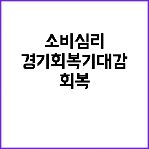 경기회복 기대감 소…