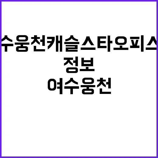 여수 웅천 캐슬스타…