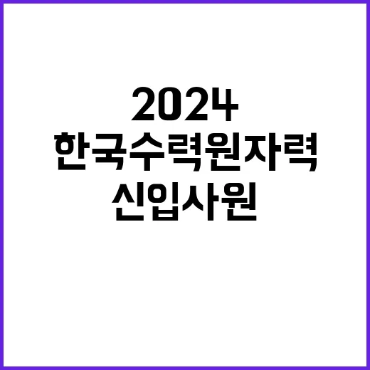 2024년도 제4차 신입사원(청원경찰) 선발