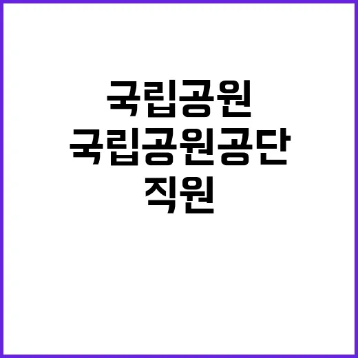 국립공원공단 비정규…