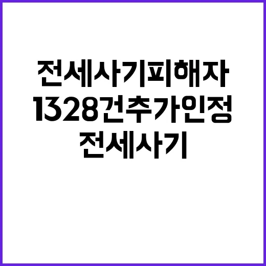 전세사기 피해자 1328건 추가 인정! 클릭 필수!