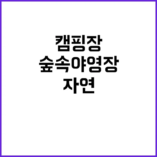 숲속야영장 수만리캠…