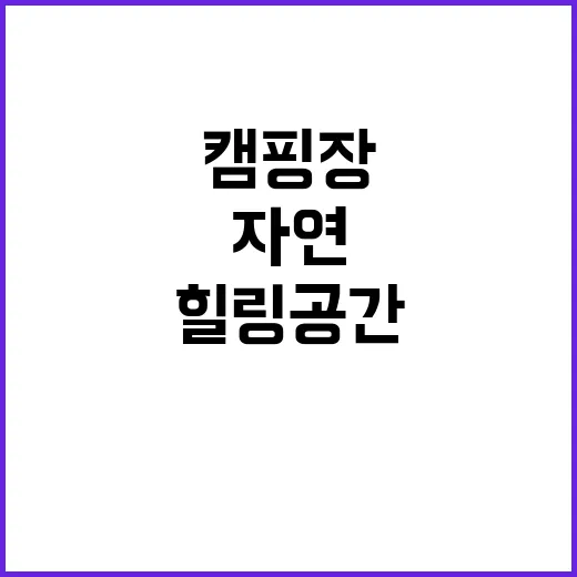 덕룡산캠핑장 자연친…