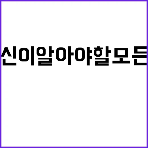 축·수산물 PLS 당신이 알아야 할 모든 것!