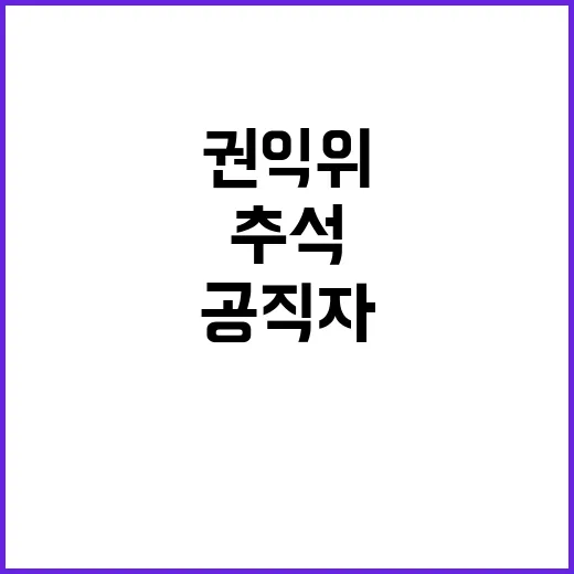 국민권익위 추석 공…