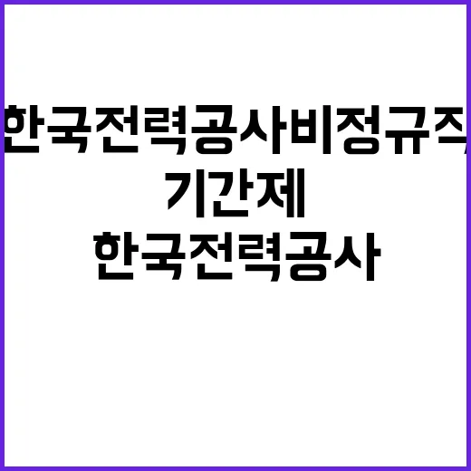 한국전력공사 비정규…