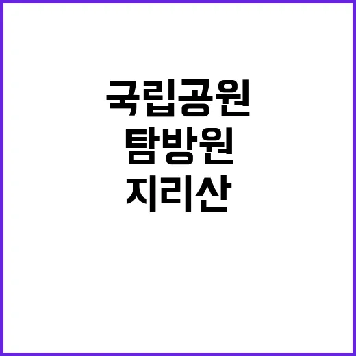 국립공원공단 비정규…