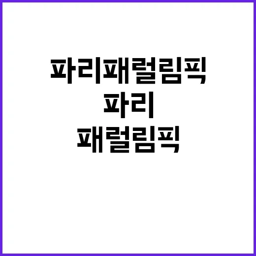 파리패럴림픽 문체부…