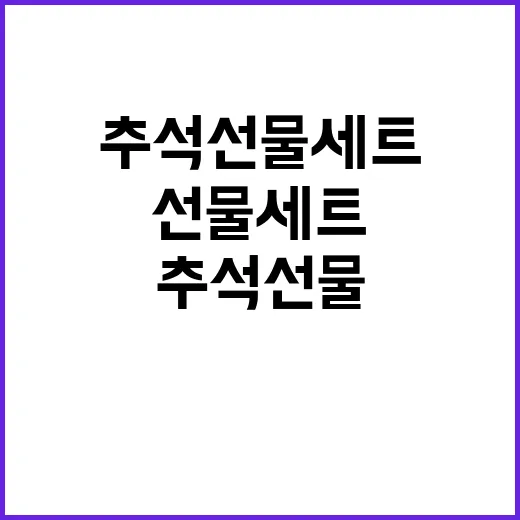 추석 선물세트 실속…