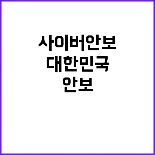 글로벌 사이버안보 …