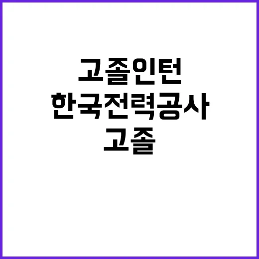 한국전력공사 청년인…