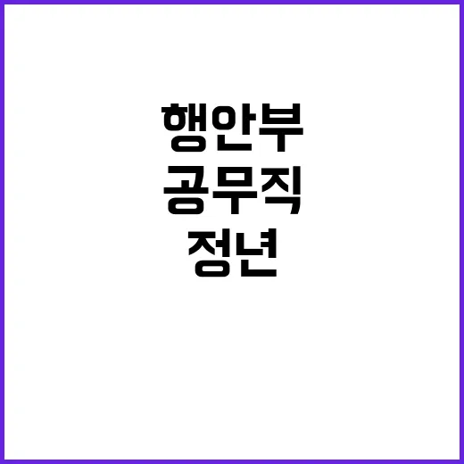 행안부 정년연장 공…