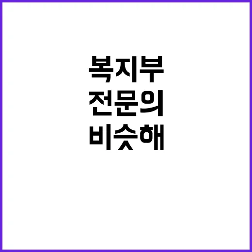 전문의 수 복지부 발표 뒤 전년과 비슷해!